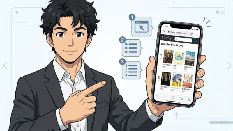 売れ筋ランキングを見る手順