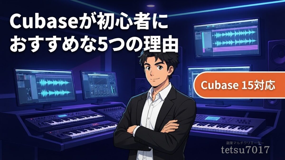 Cubaseが初心者におすすめなDAWである5つの理由!