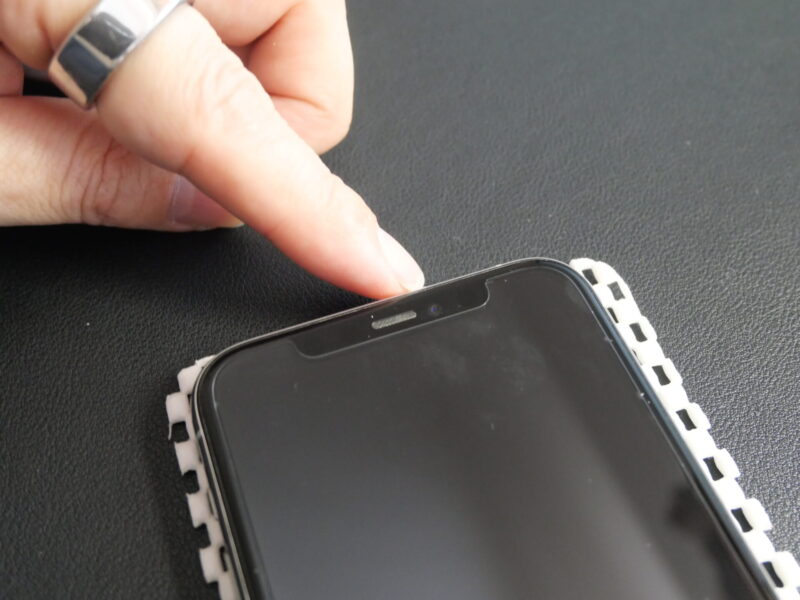 NIMASOガラスフィルムが貼り付け完了