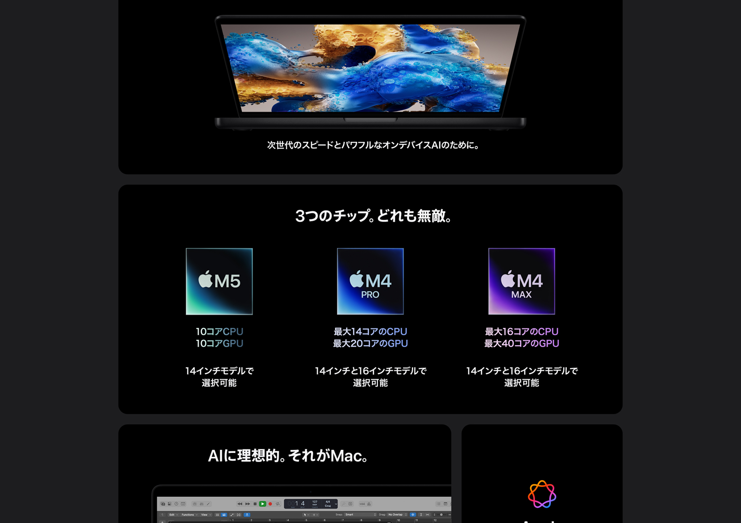 M5,M4,M4Proチップイメージ画像