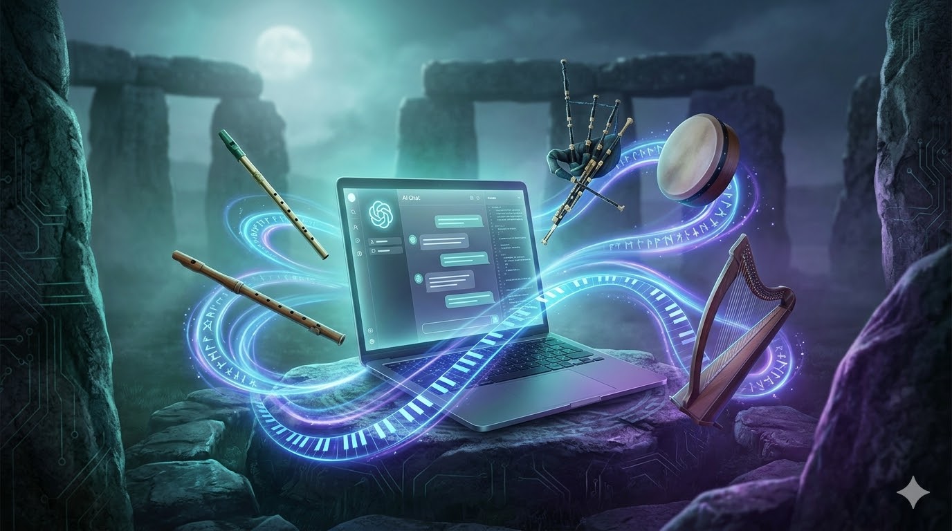 GeminiとAIプラグインを使ったケルトBGM制作ワークフローのアイキャッチ画像