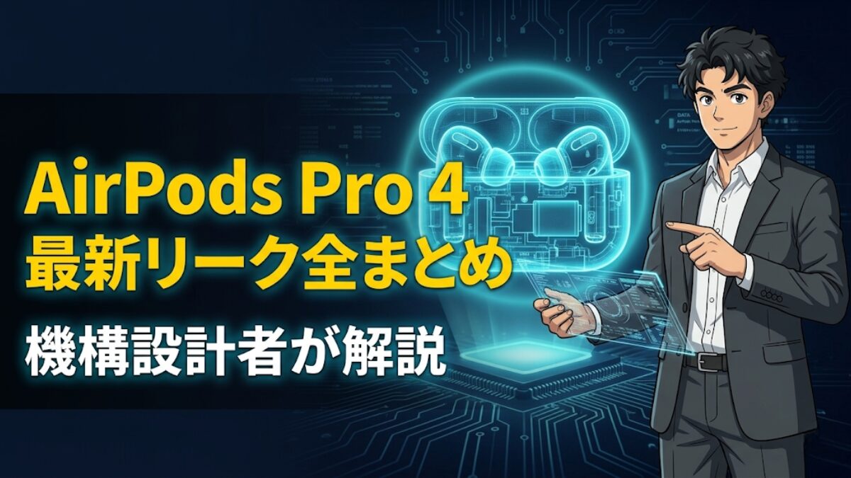 2026年秋登場？】AirPods Pro 4 最新リーク全まとめ｜赤外線カメラと