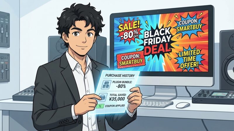 プラグインをセールで購入したイメージ