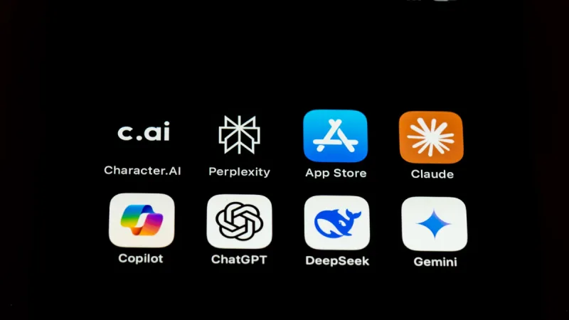いろんなAIアプリのアイコン表示