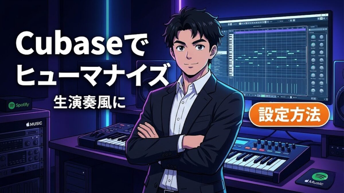 Cubaseで人間の演奏感をリアルに表現する（ヒューマナイズ） | 副業