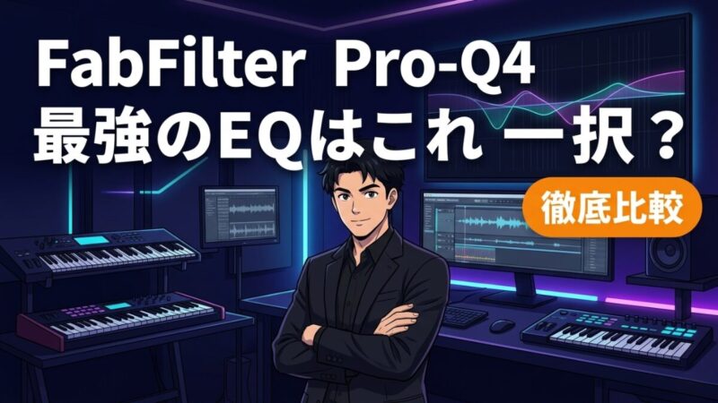 Fabfilter Pro-Q4 レビューのアイキャッチ画像