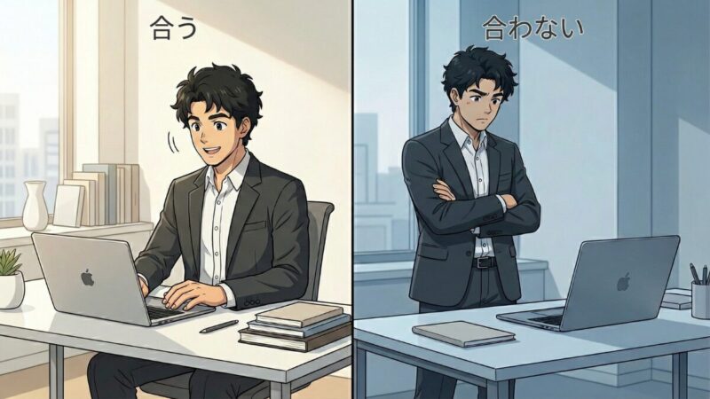 合う合わないのイメージ画像