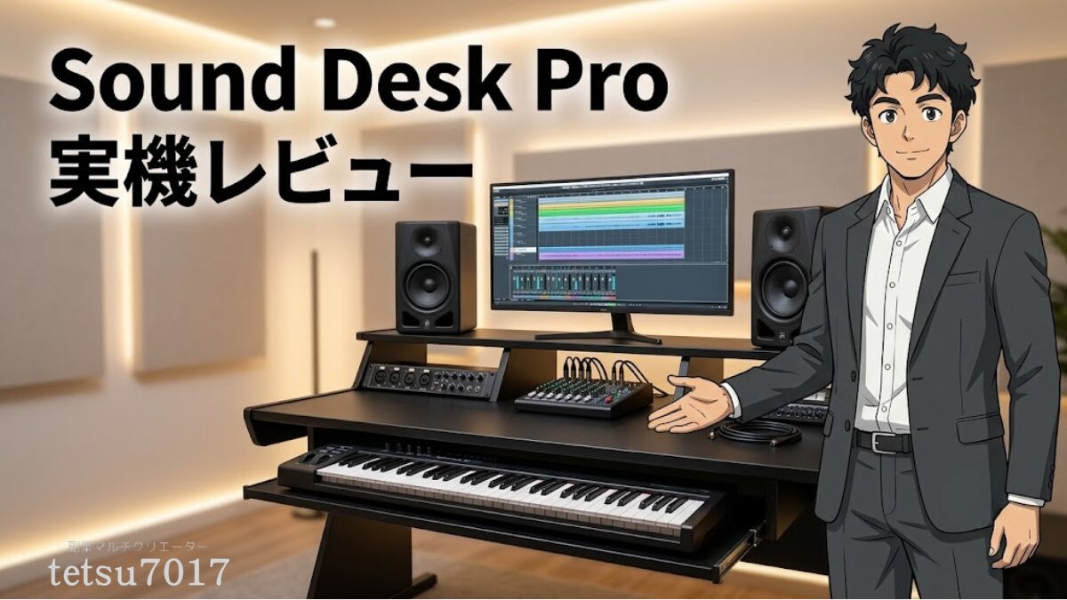 Glorious Sound Desk Pro 実機レビューのアイキャッチ