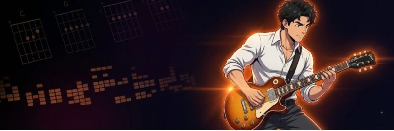 ギター打ち込みのイメージイラスト