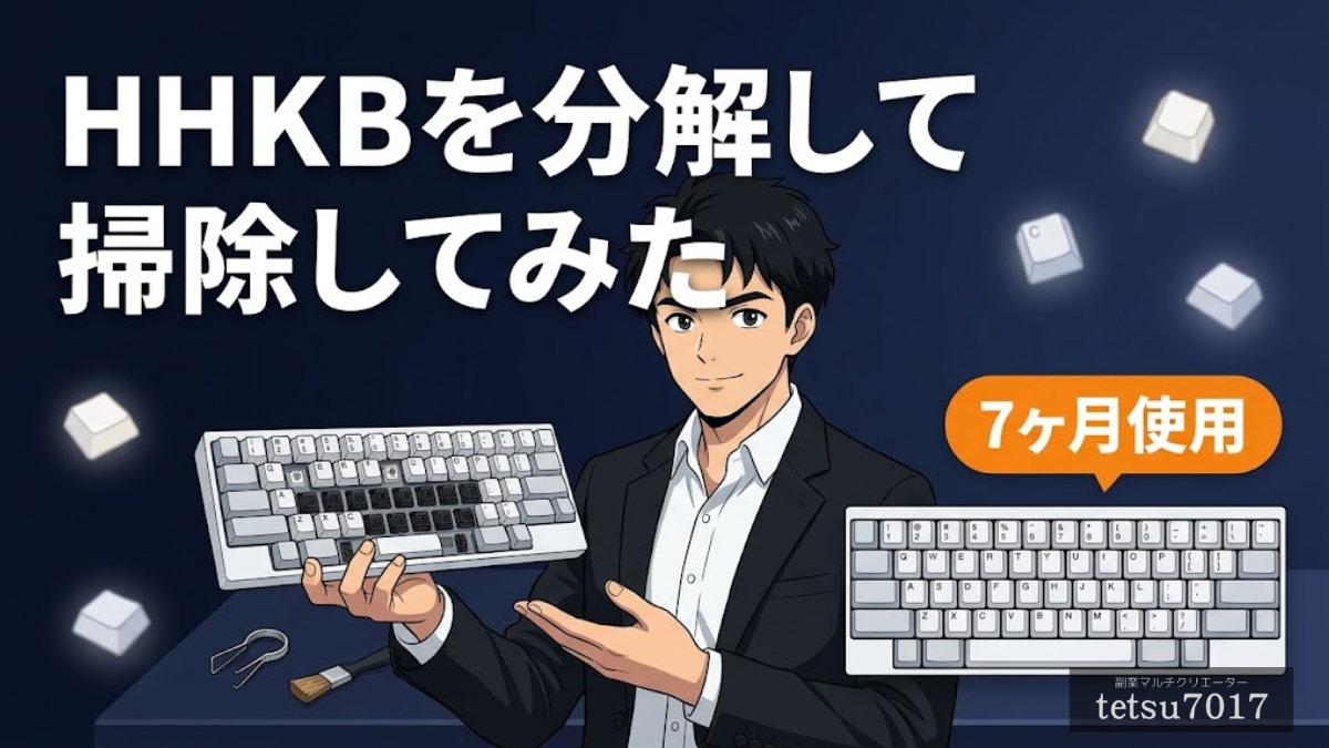 HHKBを分解して掃除してみたのアイキャッチ画像
