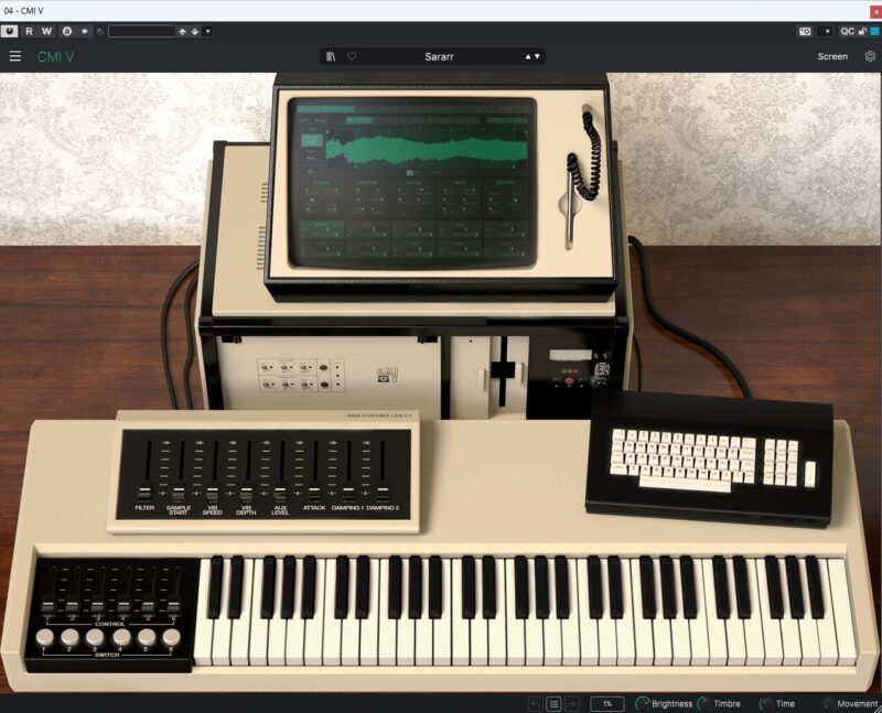 Arturia V Collection　CMI Vの画面