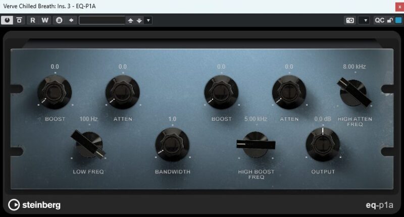 Cubase付属のEQ-P1A