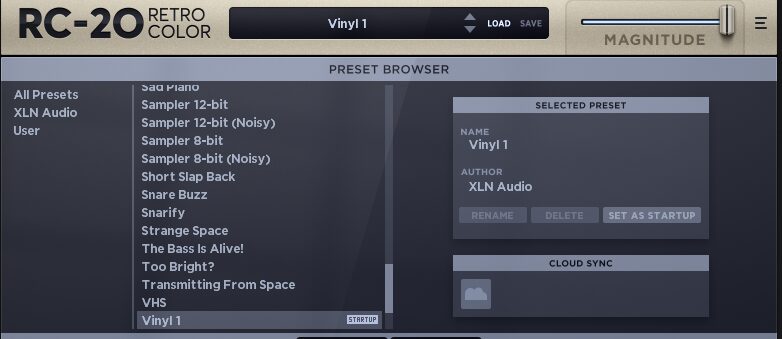 RC-20プリセット