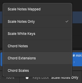 Scale notes only