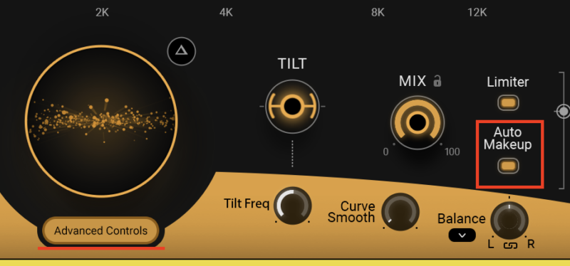 Auto Makeup の位置