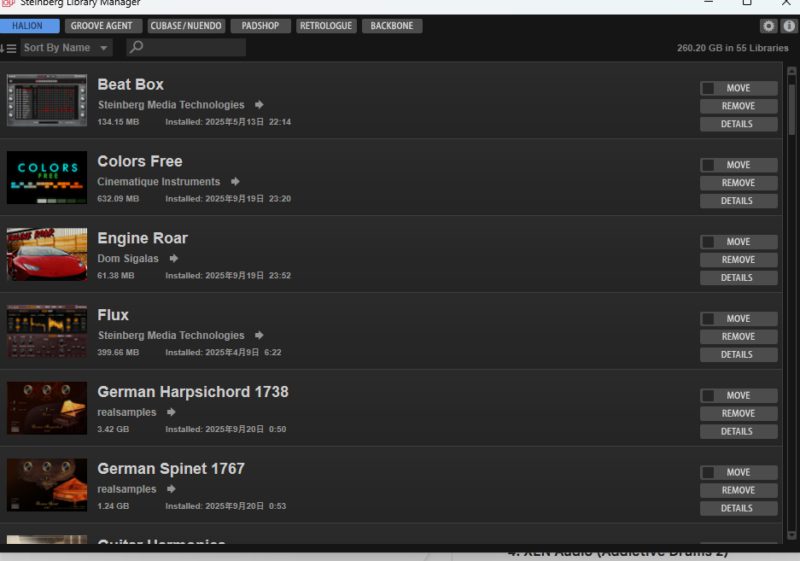 スタインバーグライブラリマネージャー