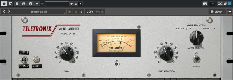 UAD Teletronix LA-2A Silver