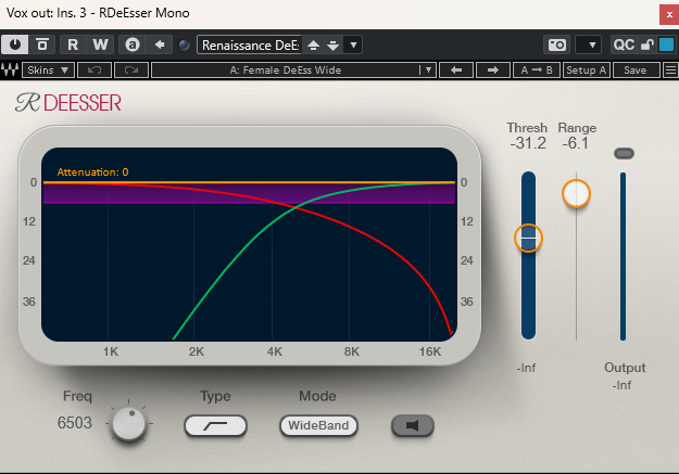 Waves Renaissance DeEsser