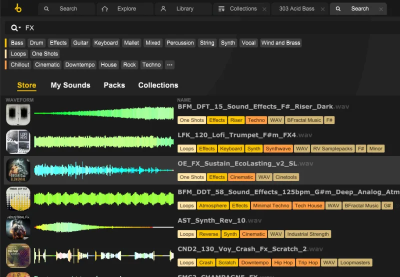 ループクラウドの画面