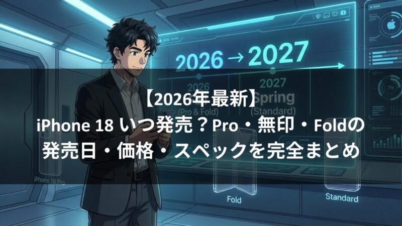 iPhone18 いつ発売？持つべき？買うべき？　のアイキャッチ