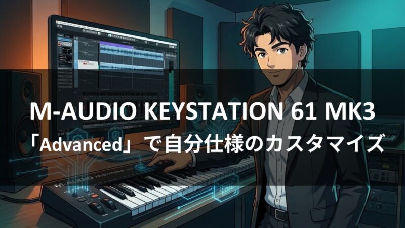 M-AUDIO KEYSTATION 61 MK3：「Advanced」で自分仕様のカスタマイズのアイキャッチ画像