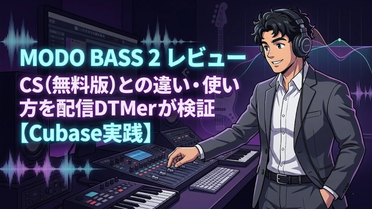 MODO BASS 2 レビュー:物理モデリングが変える「ベース打ち込み」の常識のアイキャッチ画像