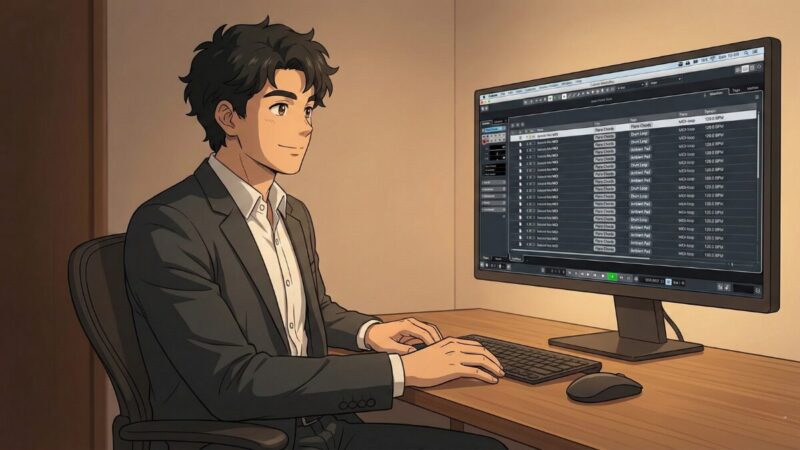 リラックスしている筆者tetsu7017