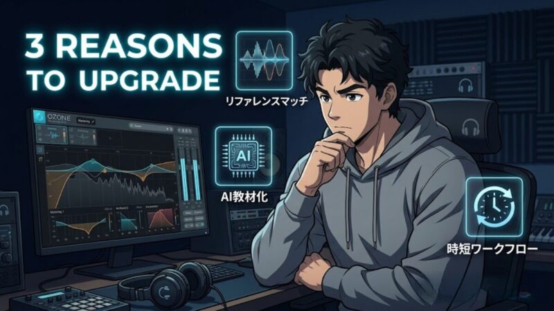 Ozone AdvancedからMix & Master Bundle Advancedへクロスグレードする3つの理由を考える配信DTMer