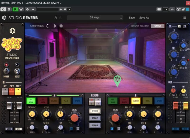 Sunset Sound Studios GUI