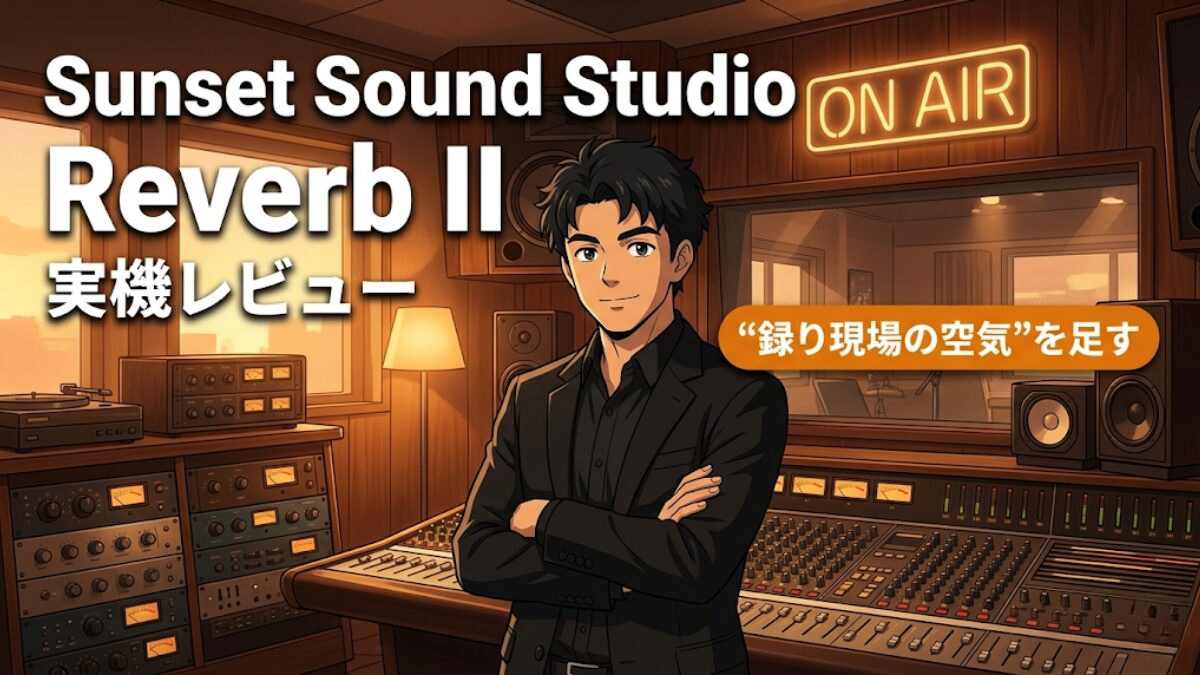 Sunset Sound Studio Reverb IIレビューのアイキャッチ画像