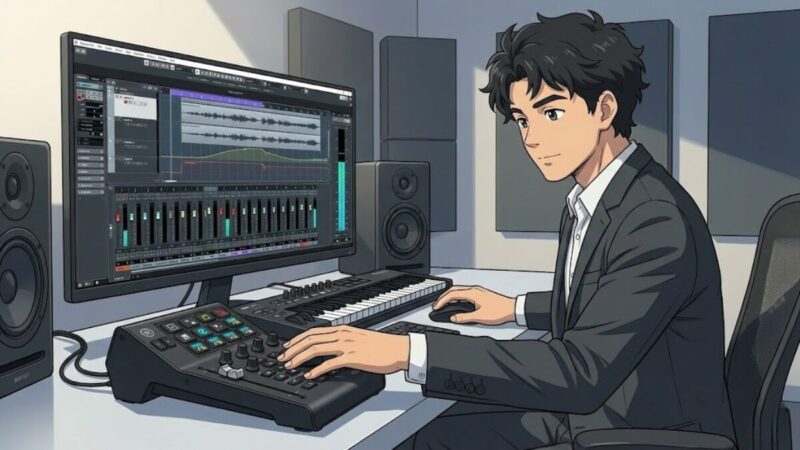 筆者がCC1でDTM作業している