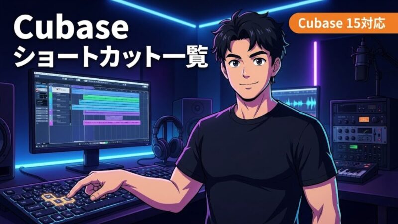 Cubaseショートカット一覧のアイキャッチ画像